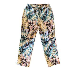 THE LIMITED Floral Trousers/Dress Pants Drawstring Waist Size S